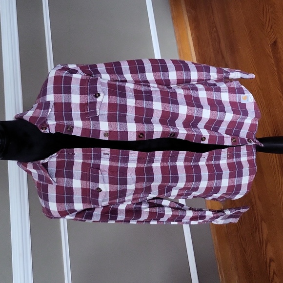 CARHARTT Size Small Flannel Shirt - Picture 2 of 10